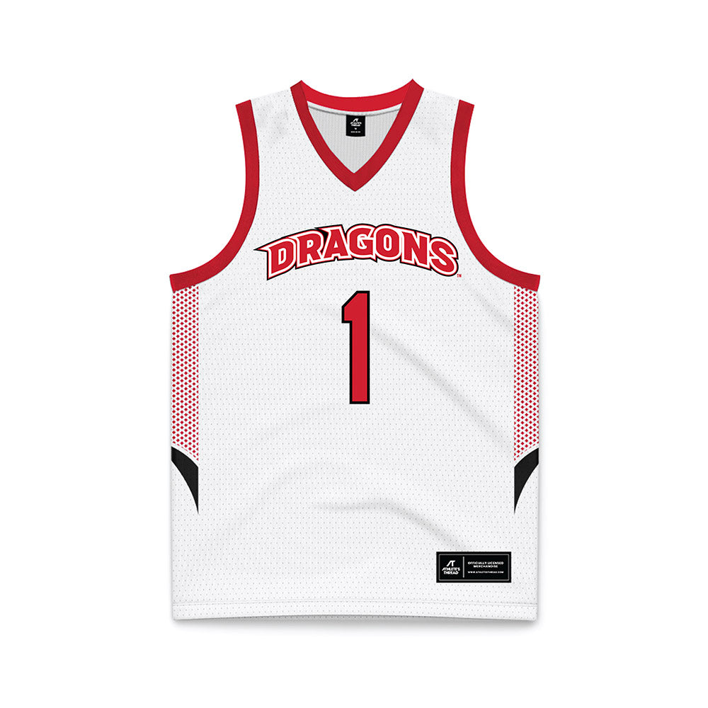 MSUM - NCAA Women's Basketball : Grace Massaquoi - White Basketball Jersey-0