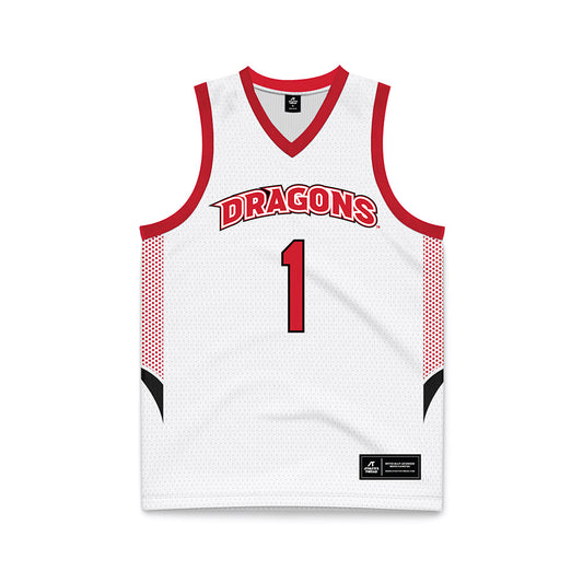 MSUM - NCAA Women's Basketball : Grace Massaquoi - White Basketball Jersey-0