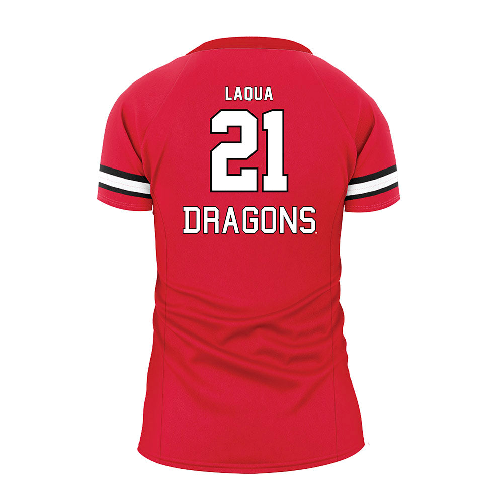 MSUM - NCAA Women's Volleyball : Leah Laqua - Red Volleyball Jersey-1
