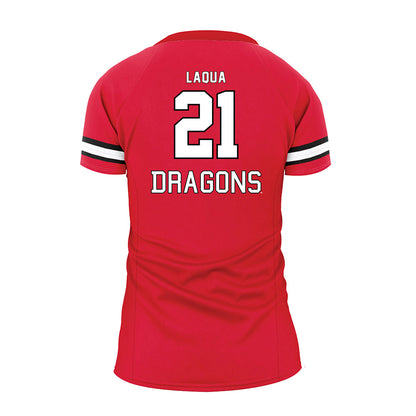 MSUM - NCAA Women's Volleyball : Leah Laqua - Red Volleyball Jersey-1