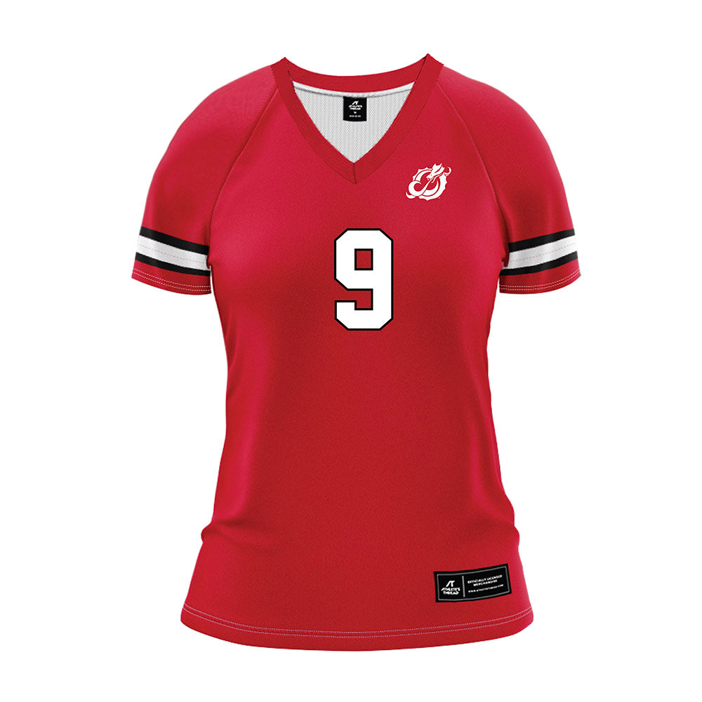 MSUM - NCAA Women's Volleyball : Brielle Riess - Red Volleyball Jersey-0