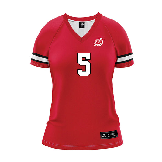 MSUM - NCAA Women's Volleyball : Addison Bates - Red Volleyball Jersey-0