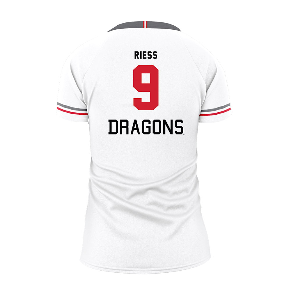MSUM - NCAA Women's Volleyball : Brielle Riess - White Volleyball Jersey-1
