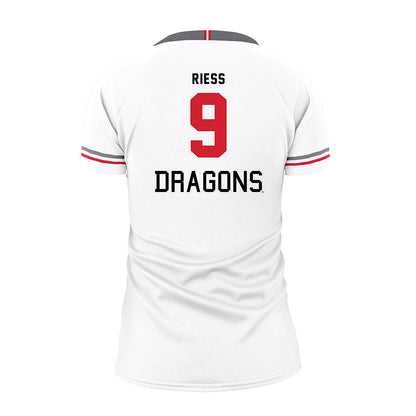 MSUM - NCAA Women's Volleyball : Brielle Riess - White Volleyball Jersey-1