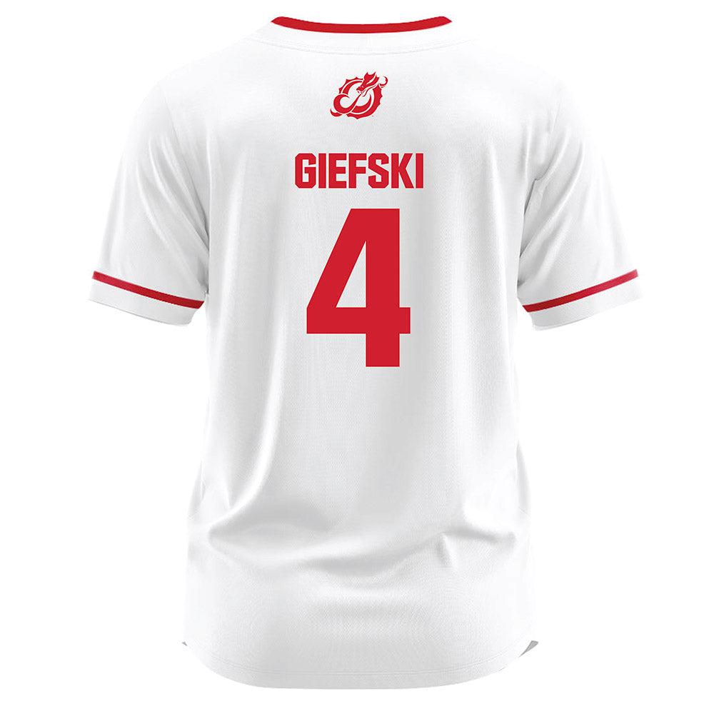 MSUM - NCAA Softball : Brooklyn Giefski - White Jersey-1