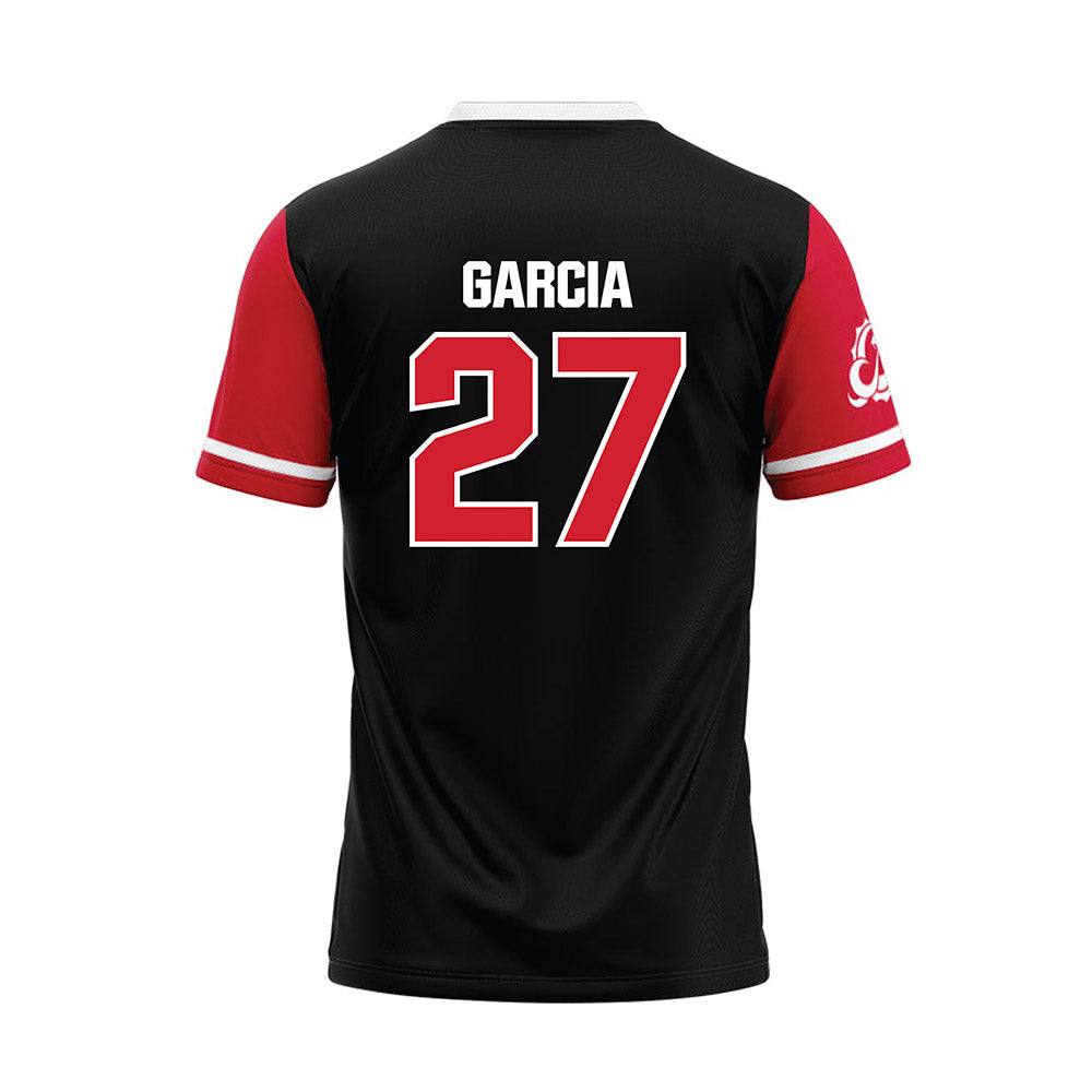 MSUM - NCAA Softball : Lisa Garcia - Black Baseball Jersey-1