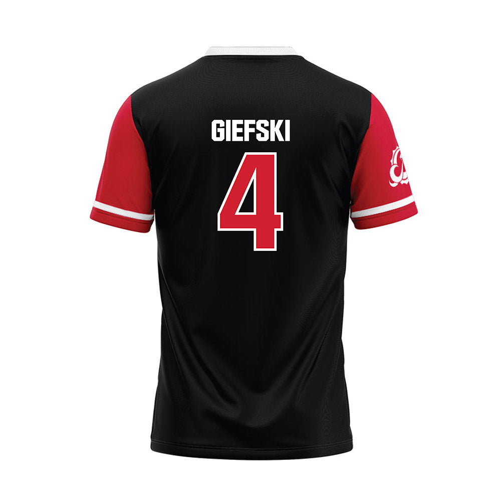 MSUM - NCAA Softball : Brooklyn Giefski - Black Baseball Jersey-1