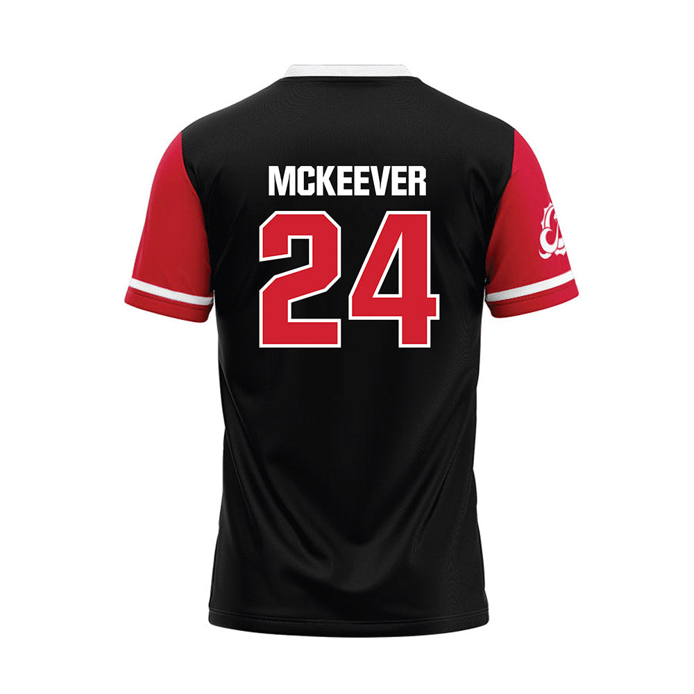 MSUM - NCAA Softball : Riley McKeever - Black Baseball Jersey-1
