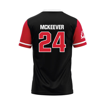 MSUM - NCAA Softball : Riley McKeever - Black Baseball Jersey-1