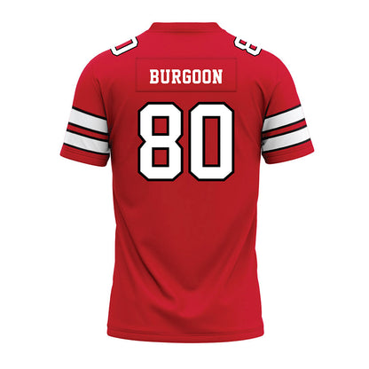 MSUM - NCAA Football : Ty Burgoon - Red Premium Football Jersey-1