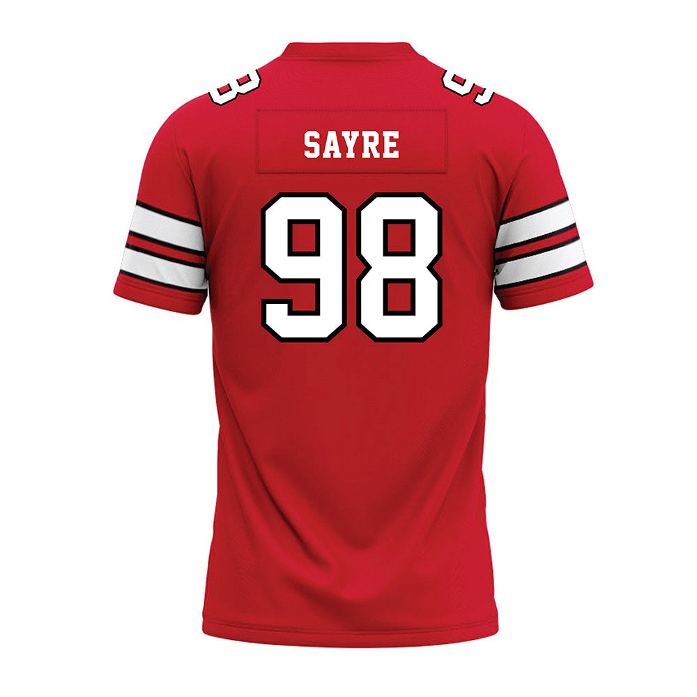 MSUM - NCAA Football : Ashton Sayre - Red Premium Football Jersey-1