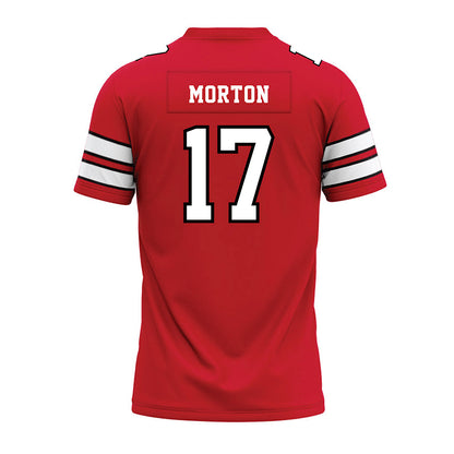 MSUM - NCAA Football : Dominic Morton - Red Premium Football Jersey-1