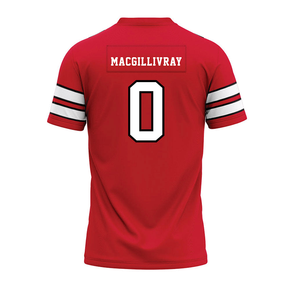 MSUM - NCAA Football : Hunter MacGillivray - Red Premium Football Jersey-1