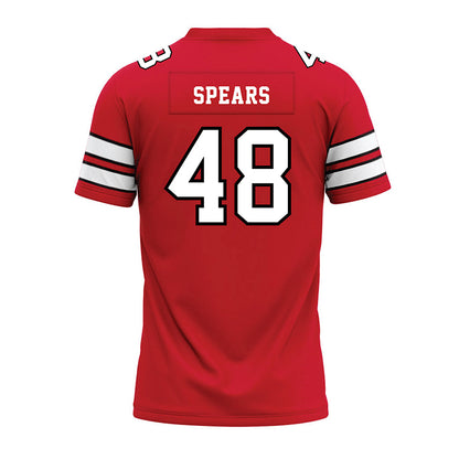MSUM - NCAA Football : Brayden Spears - Red Premium Football Jersey-1