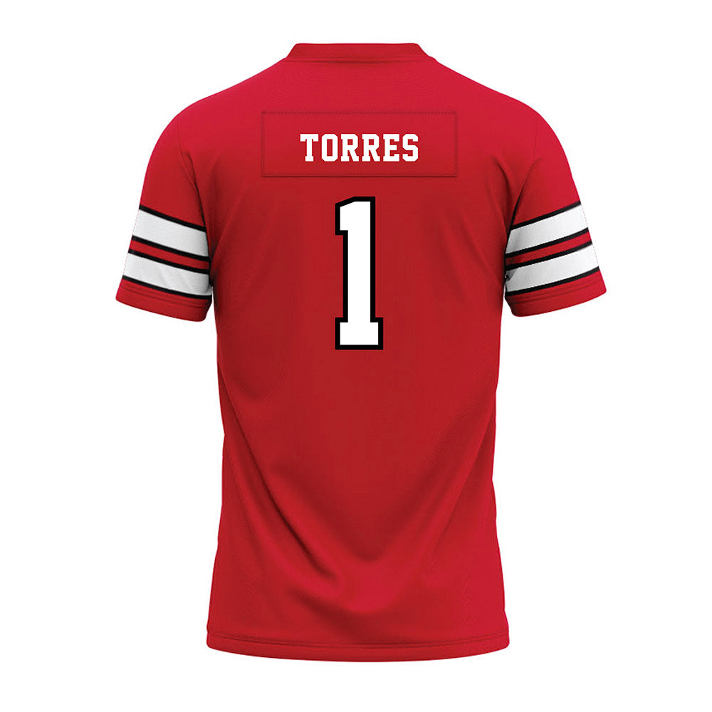 MSUM - NCAA Football : Jesus Torres - Red Premium Football Jersey-1