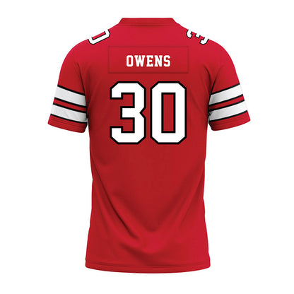 MSUM - NCAA Football : Jacion Owens - Red Premium Football Jersey-1