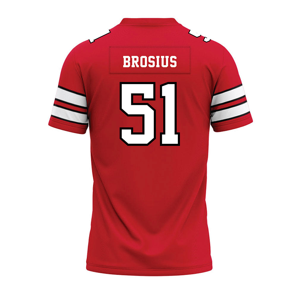 MSUM - NCAA Football : Jacob Brosius - Red Premium Football Jersey-1