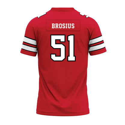 MSUM - NCAA Football : Jacob Brosius - Red Premium Football Jersey-1