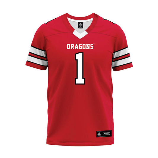 MSUM - NCAA Football : Kennan Stowers - Red Premium Football Jersey-0