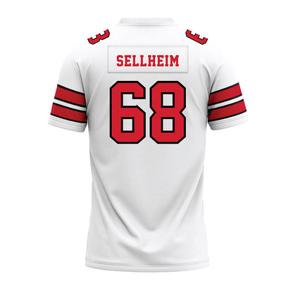 MSUM - NCAA Football : Brennan Sellheim - White Premium Football Jersey-1