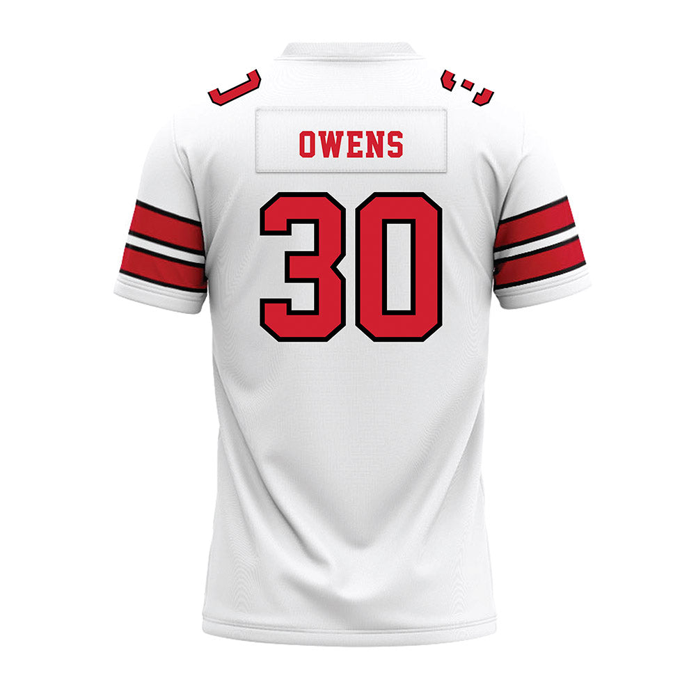 MSUM - NCAA Football : Jacion Owens - White Premium Football Jersey-1