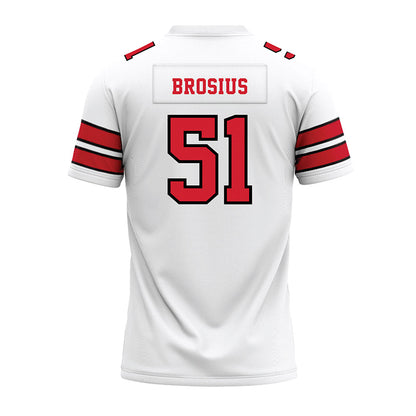 MSUM - NCAA Football : Jacob Brosius - White Premium Football Jersey-1