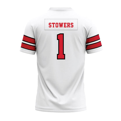 MSUM - NCAA Football : Kennan Stowers - White Premium Football Jersey-1