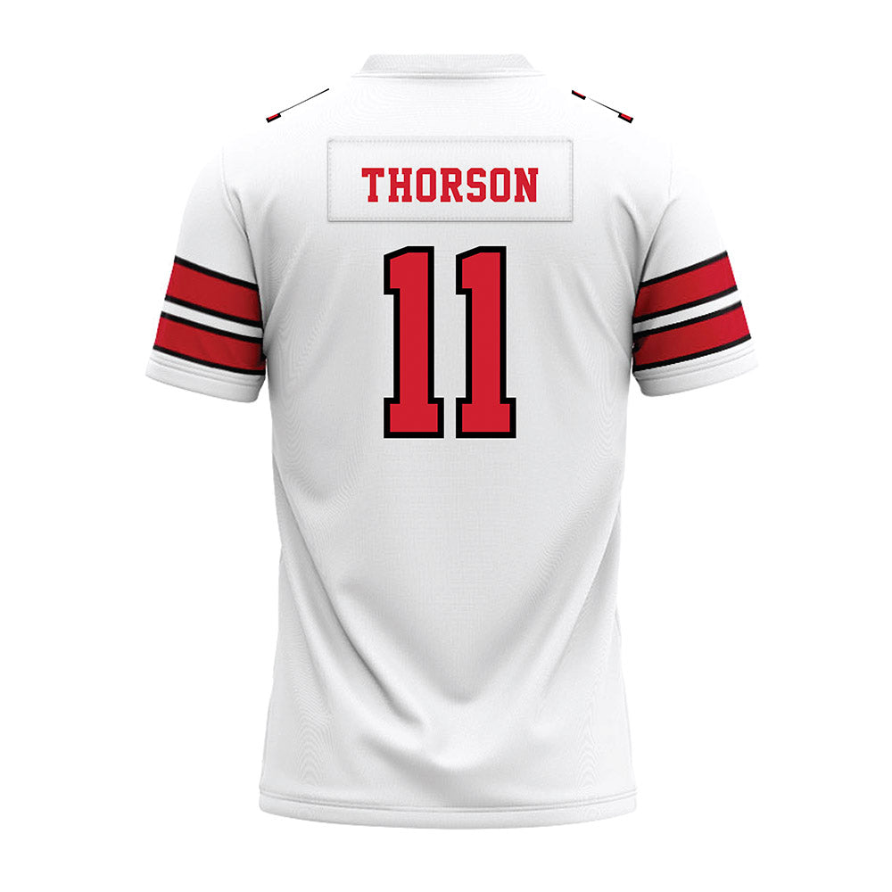 MSUM - NCAA Football : Madden Thorson - White Premium Football Jersey-1