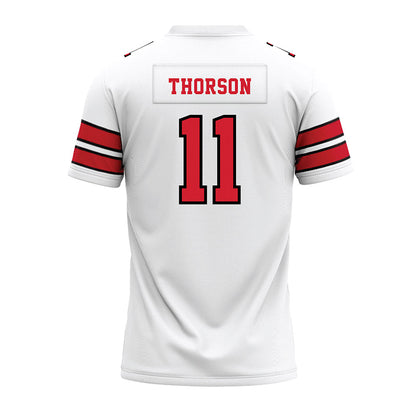 MSUM - NCAA Football : Madden Thorson - White Premium Football Jersey-1