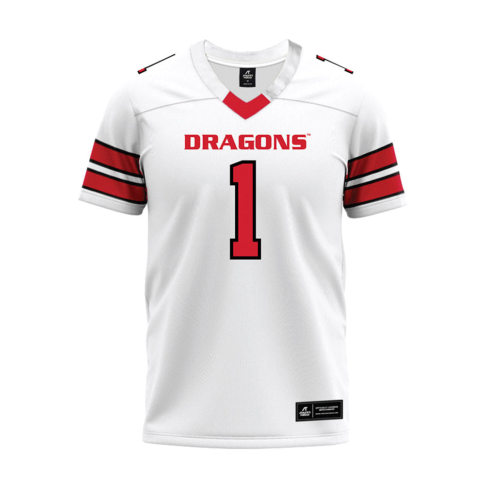 MSUM - NCAA Football : Kennan Stowers - White Premium Football Jersey-0