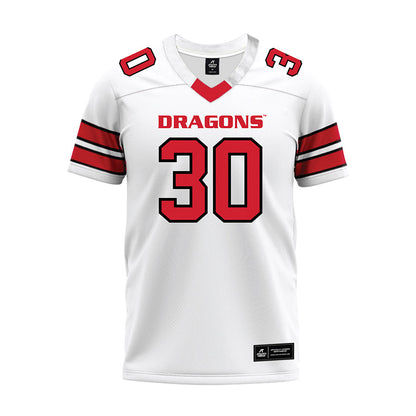 MSUM - NCAA Football : Jacion Owens - White Premium Football Jersey-0
