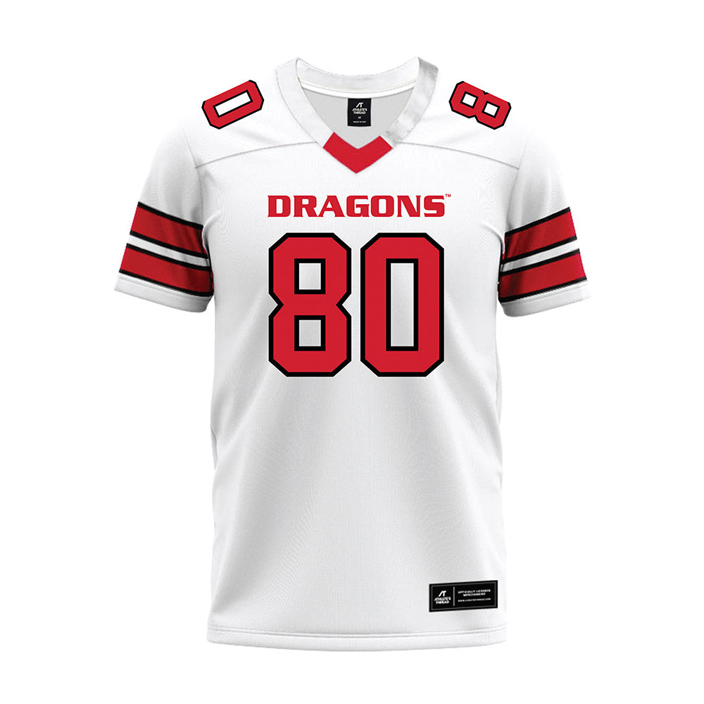 MSUM - NCAA Football : Ty Burgoon - White Premium Football Jersey-0