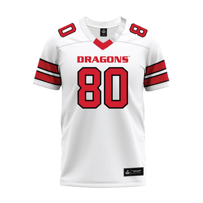 MSUM - NCAA Football : Ty Burgoon - White Premium Football Jersey-0