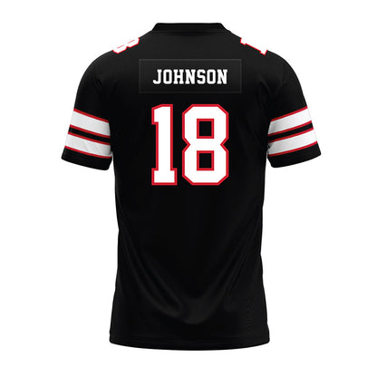 MSUM - NCAA Football : Caleb Johnson - Black Premium Football Jersey-1