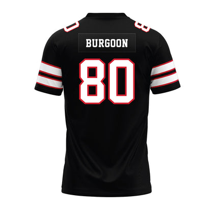 MSUM - NCAA Football : Ty Burgoon - Black Premium Football Jersey-1