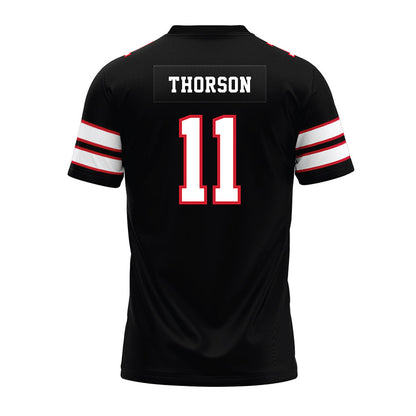 MSUM - NCAA Football : Madden Thorson - Black Premium Football Jersey-1