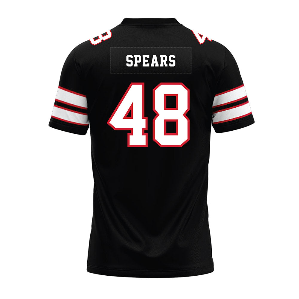 MSUM - NCAA Football : Brayden Spears - Black Premium Football Jersey-1