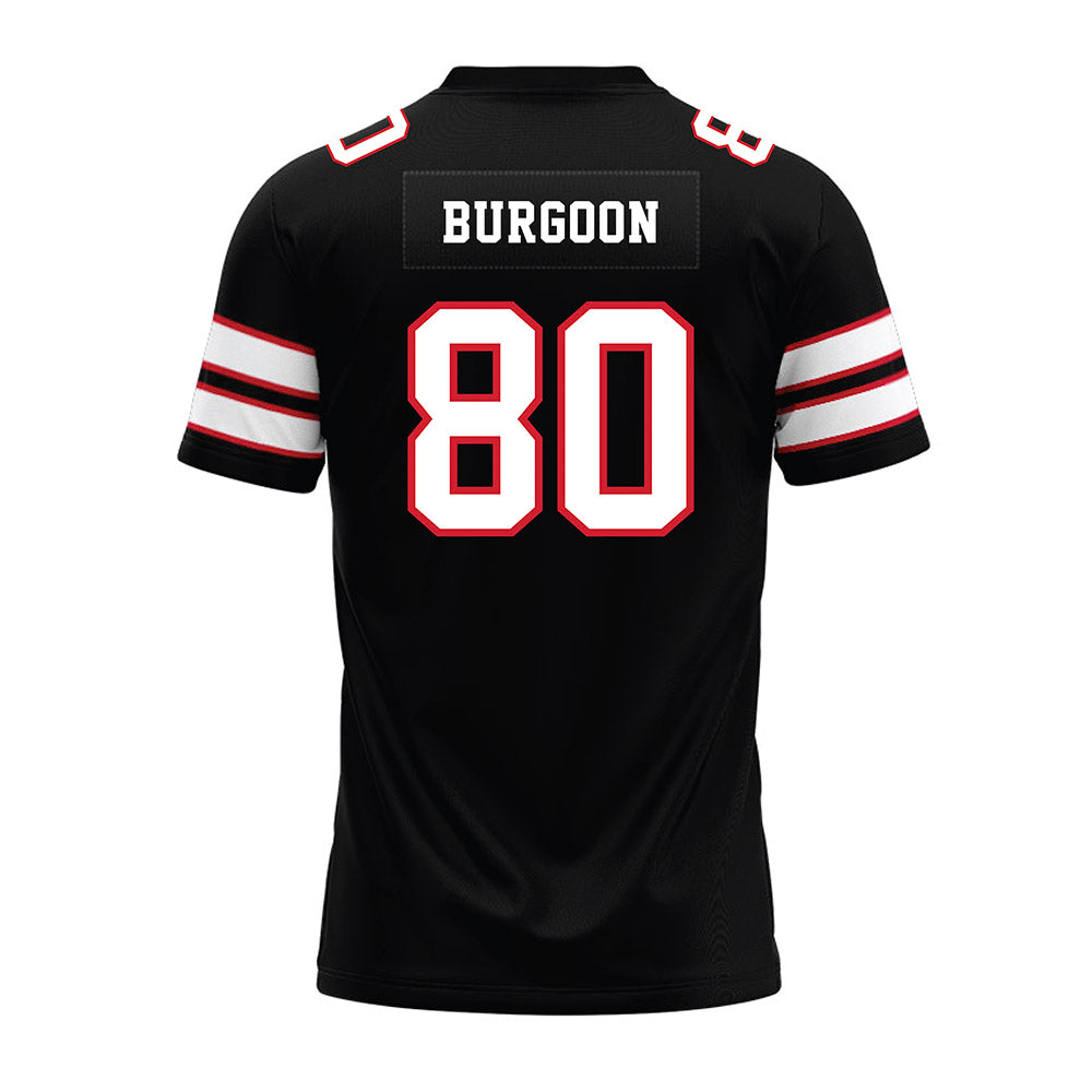 MSUM - NCAA Football : Ty Burgoon - Black Premium Football Jersey-1