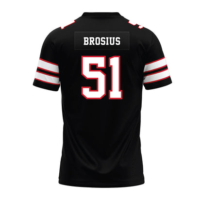 MSUM - NCAA Football : Jacob Brosius - Black Premium Football Jersey-1