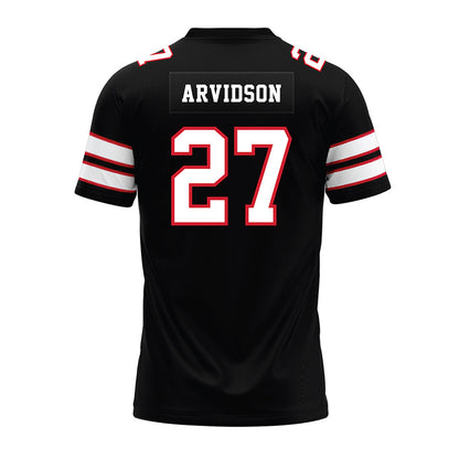 MSUM - NCAA Football : Joey Arvidson - Black Premium Football Jersey-1