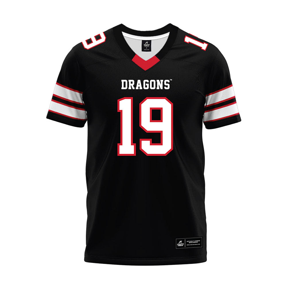MSUM - NCAA Football : Madden Riggs - Black Premium Football Jersey-0