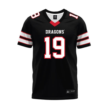 MSUM - NCAA Football : Madden Riggs - Black Premium Football Jersey-0