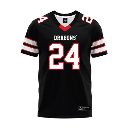 MSUM - NCAA Football : Owen Wiersma - Black Premium Football Jersey-0