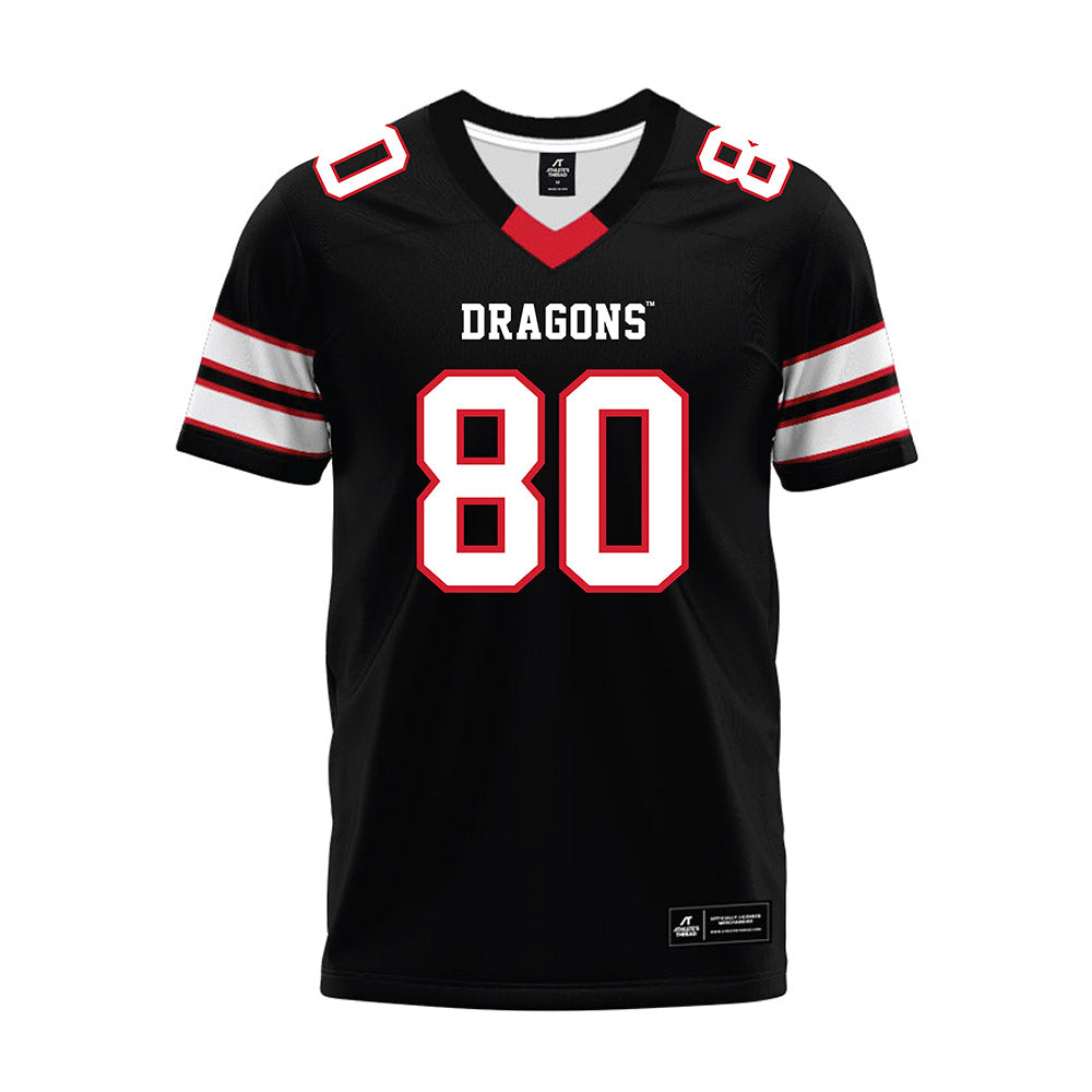 MSUM - NCAA Football : Ty Burgoon - Black Premium Football Jersey-0