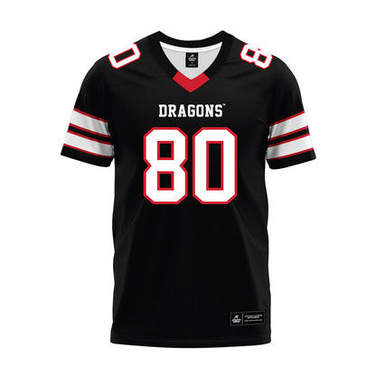 MSUM - NCAA Football : Ty Burgoon - Black Premium Football Jersey-0