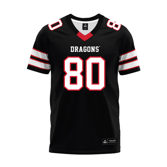 MSUM - NCAA Football : Ty Burgoon - Black Premium Football Jersey-0