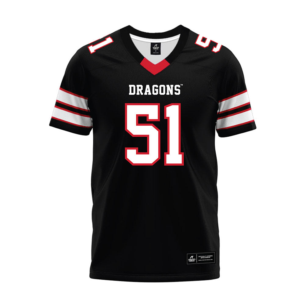 MSUM - NCAA Football : Jacob Brosius - Black Premium Football Jersey-0