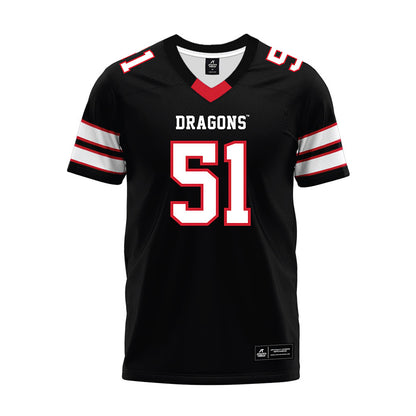 MSUM - NCAA Football : Jacob Brosius - Black Premium Football Jersey-0