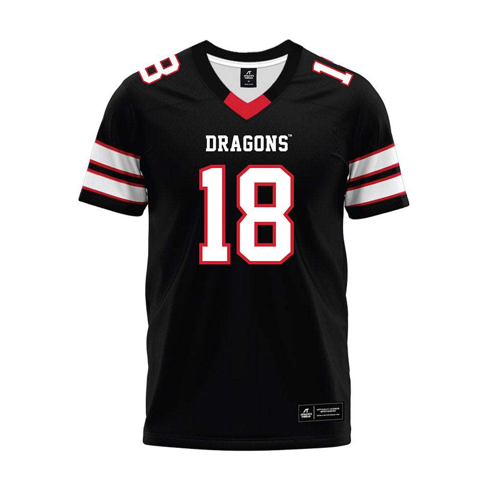 MSUM - NCAA Football : Caleb Johnson - Black Premium Football Jersey-0