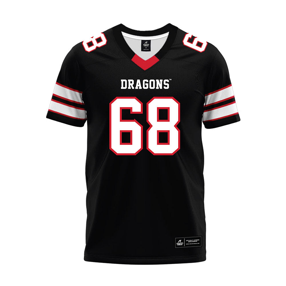 MSUM - NCAA Football : Brennan Sellheim - Black Premium Football Jersey-0